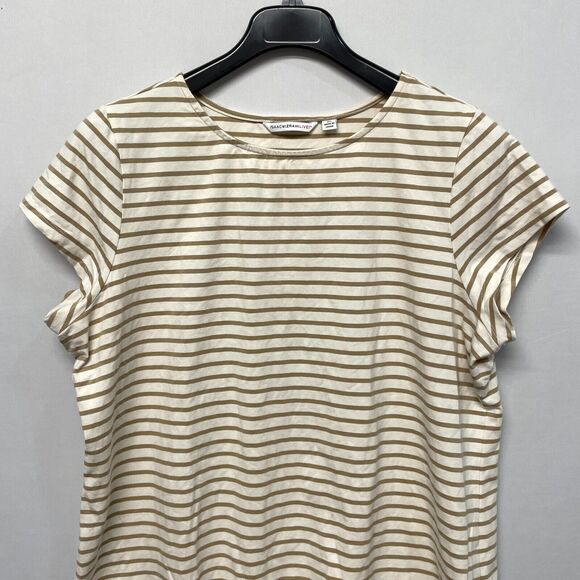 Isaac Mizrahi Live Women Short Sleeve Blouse Top Shirt Size XL X-Large M276 -6 - Picture 8 of 13